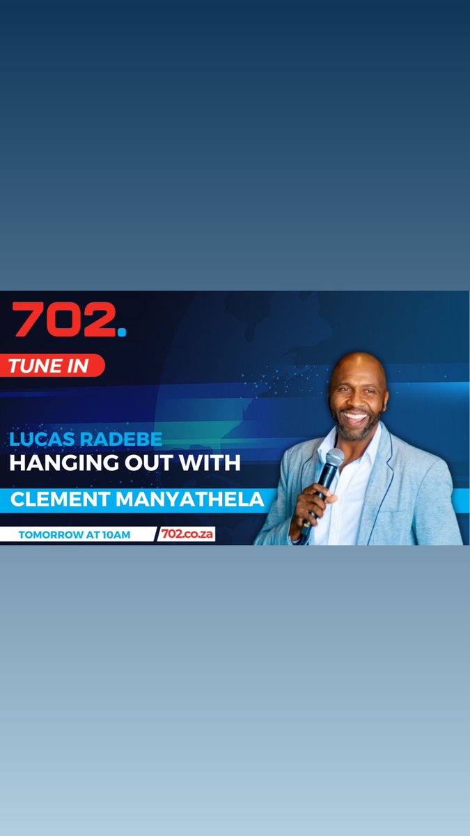 Always nervous when going for interviews, @702 10am with @TheRealClementM but surely will enjoy it let me know.