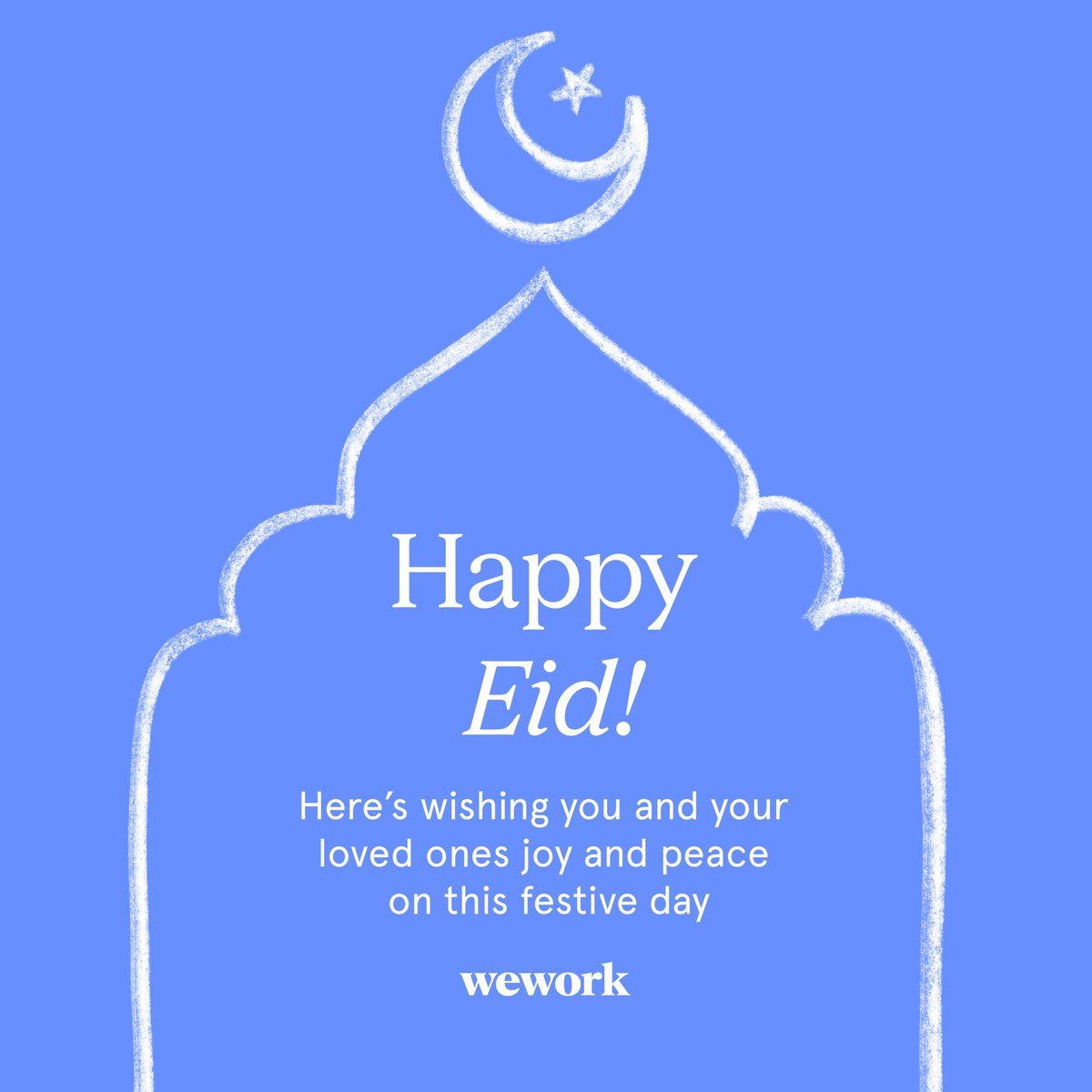Happy Eid from everyone at WeWork India! #WeWork #WeWorkIndia