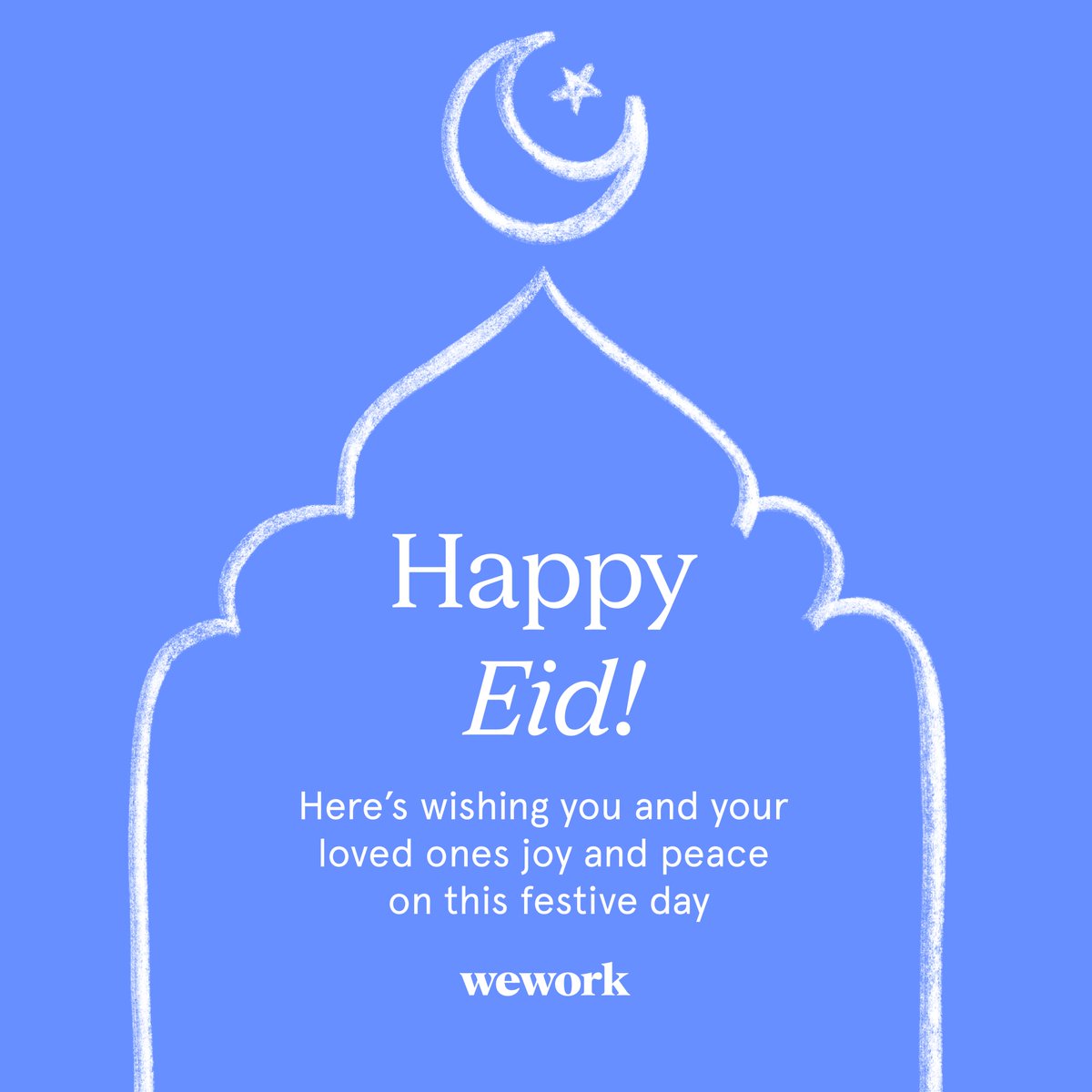 Happy Eid from everyone at WeWork India!

#WeWork #WeWorkIndia