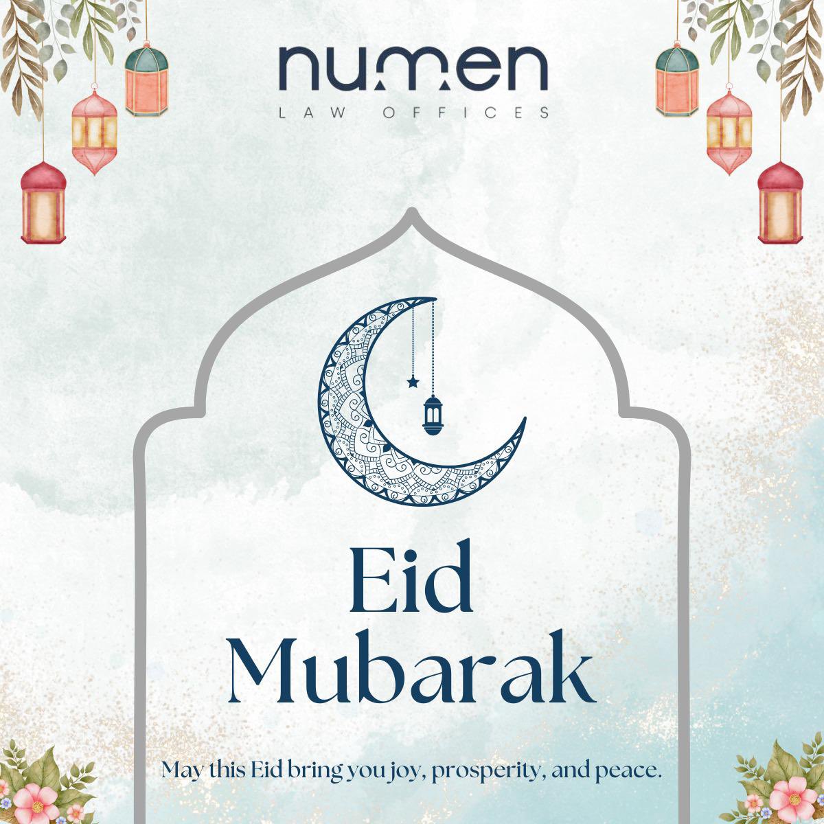 numenlaw's tweet photo. As the shining crescent moon marks the end of Ramadan, may our life be filled with countless blessings and happiness. Eid Mubarak to you and your family! 🤲 #Eidmubarak2024 https://t.co/ahUwes1IyY