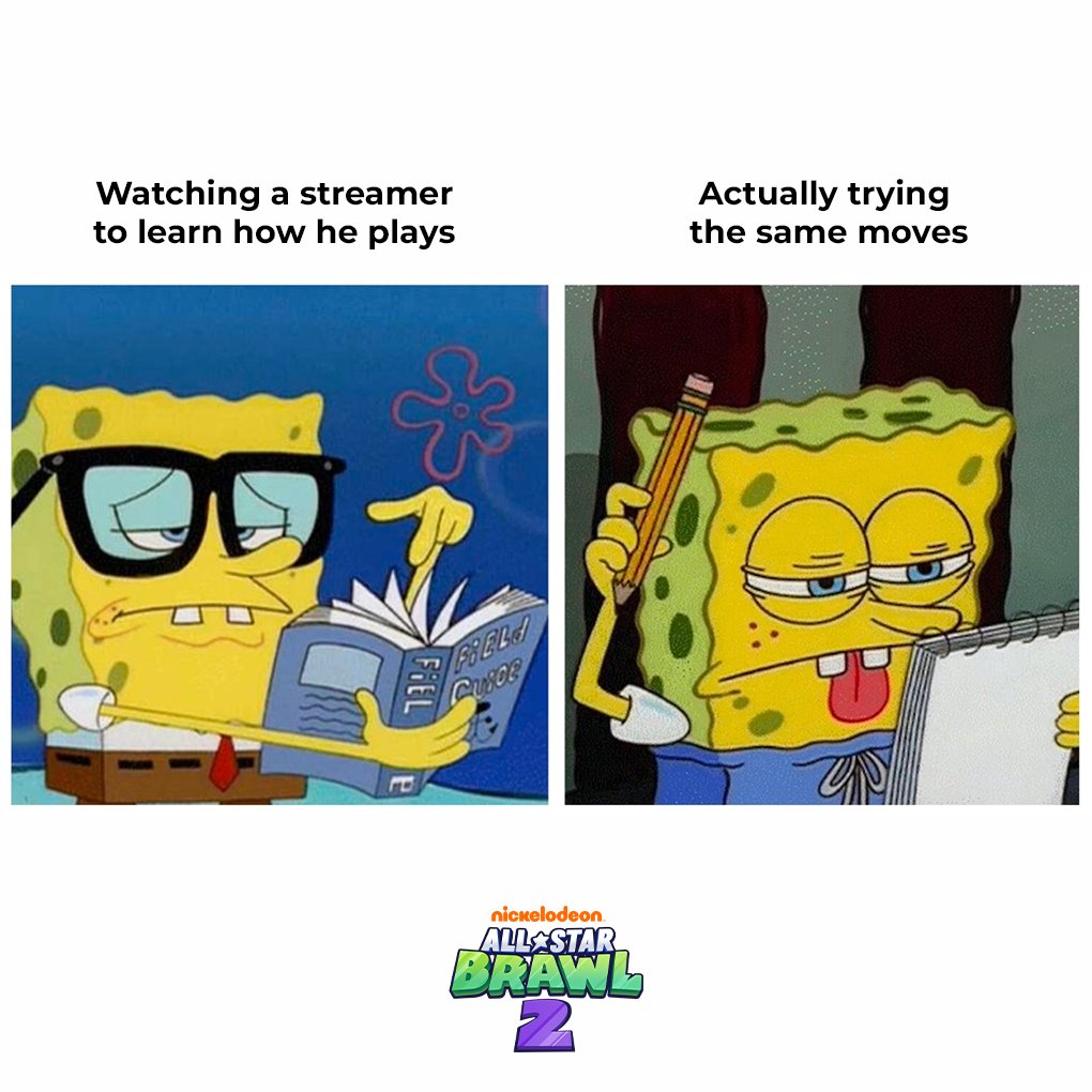 Let me have a try… 😐 Well, I’ve done all I can do #NASB2 #Nickelodeon #SpongeBob #SpongebobMemes #Gaming