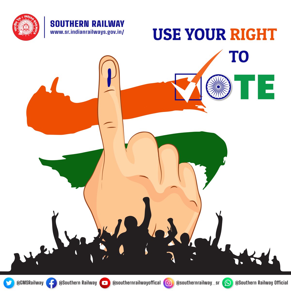 Your vote is not just a choice

It's a powerful tool to shape the future of our mighty Nation! 

Let's cast our ballot for a brighter tomorrow!

#SouthernRailway