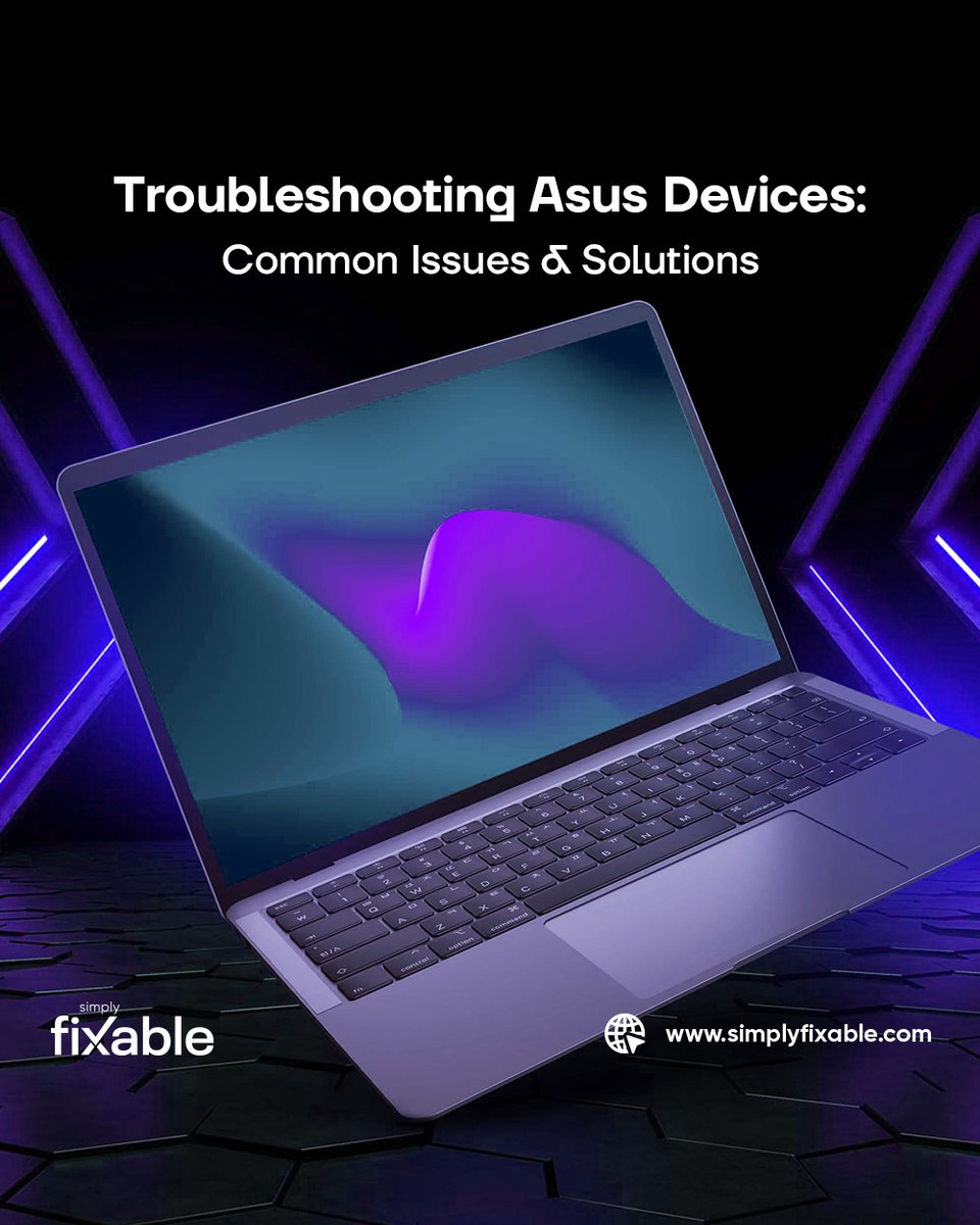 Simply_Fixable's tweet image. Asus devices have garnered a reputation for their performance and durability, whether it&apos;s laptops or desktops. However, like any other technology device, Asus can also encounter issues. 

In our article, we’ll talk about various issues: simplyfixable.com/blog-detail/tr…
_
#SimplyFixable