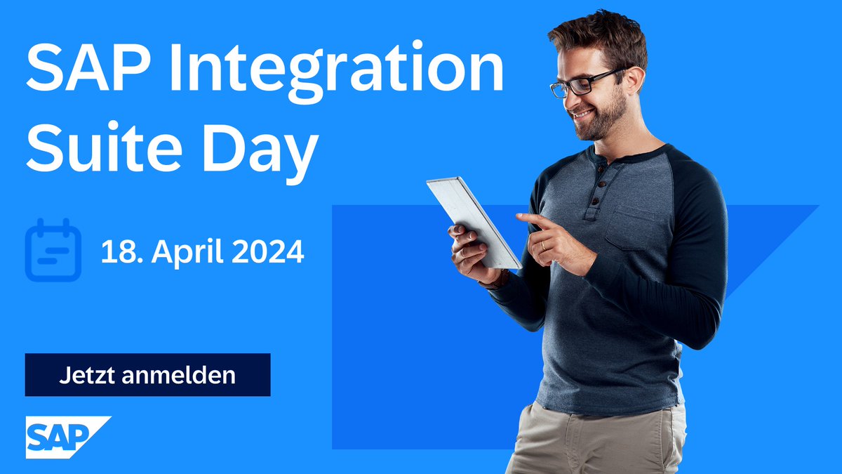 Erfahren Sie beim #SAPIntegrationSuite Day am 18. April 2024, wie die #SAPIntegration Suite eine reibungslose Integration von On-Premise- und cloudbasierten Anwendungen und Prozessen mit SAP verwalteten Tools und vorkonfigurierten Inhalten ermöglicht: imsap.co/6018wY2eA