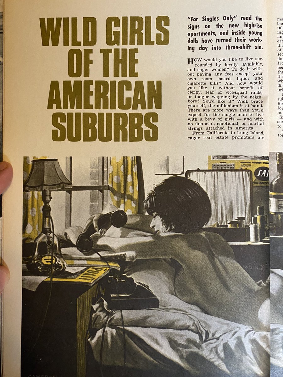 ‘Wild girls of the American suburbs.’ ADAM magazine, 1969