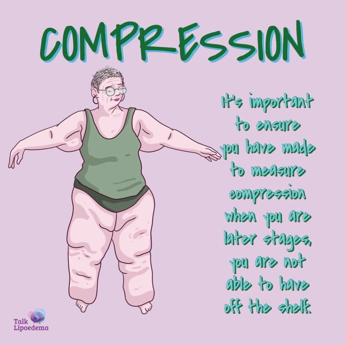 Being fitted for the correct compression in later stages is vital. Poorly fitting compression can do more harm than good. Ensure your measured by your clinic or MLD therapist #talklipoedema #laterstagecompression #lipoedemacompression #lipoedema #lipedema #compressionforlipoedema