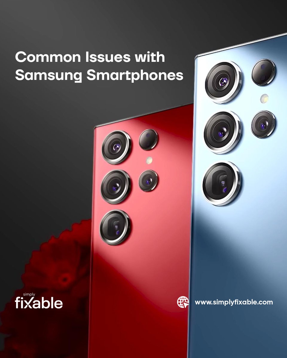Simply_Fixable's tweet image. Samsung is one of the biggest players in the smartphone industry. However, like any other tech gadget, Samsung devices are prone to some issues now and then. 

In our article will discuss typical issues faced by Samsung users: simplyfixable.com/blog-detail/co…
_
#SimplyFixable