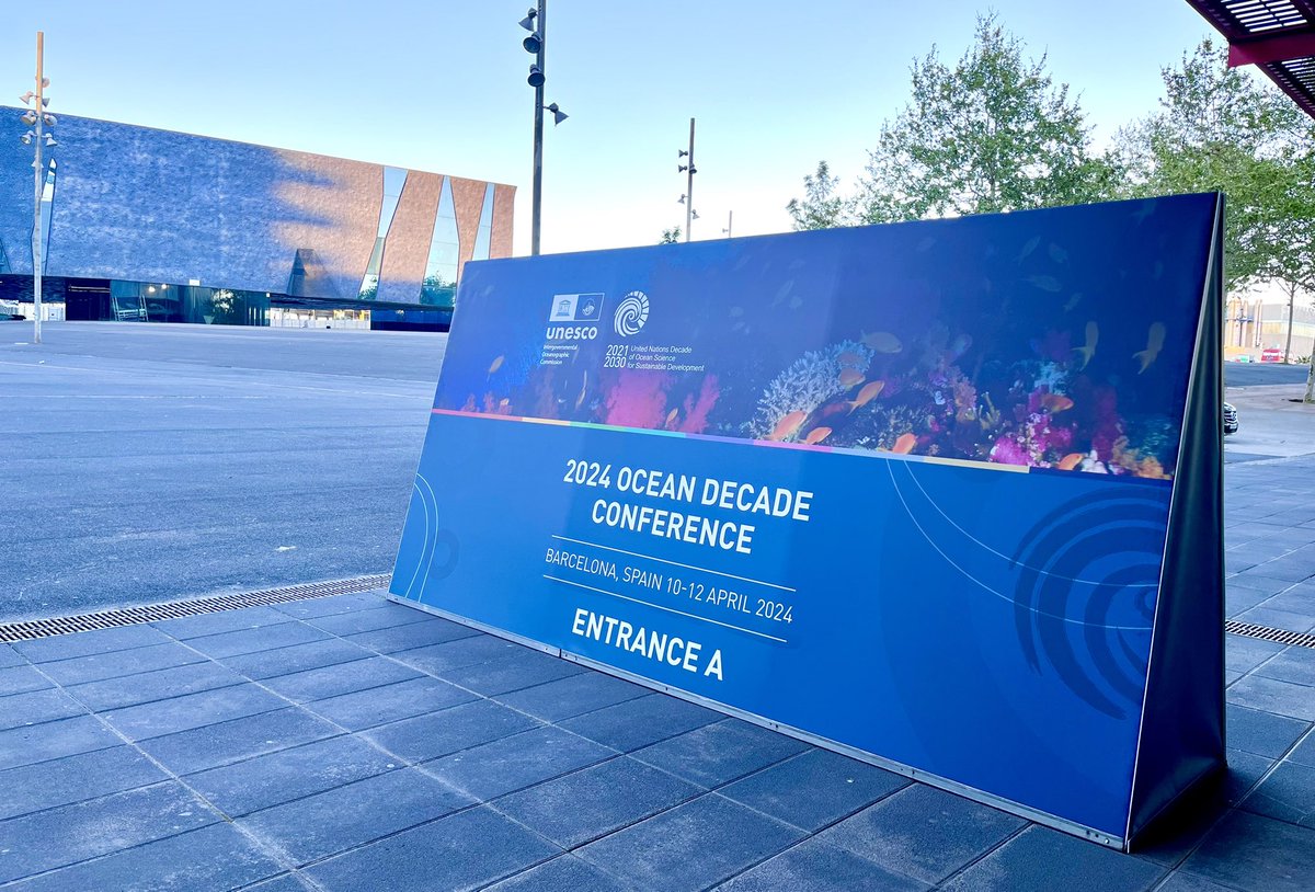 .@MedWaves_Centre is attending this week the @UNOceanDecade Conference in Barcelona. This major event represents a historic opportunity to unite nations, organizations and individuals in a concerted effort to safeguard the future of our ocean 🌊 #OceanDecade #OceanDecade24