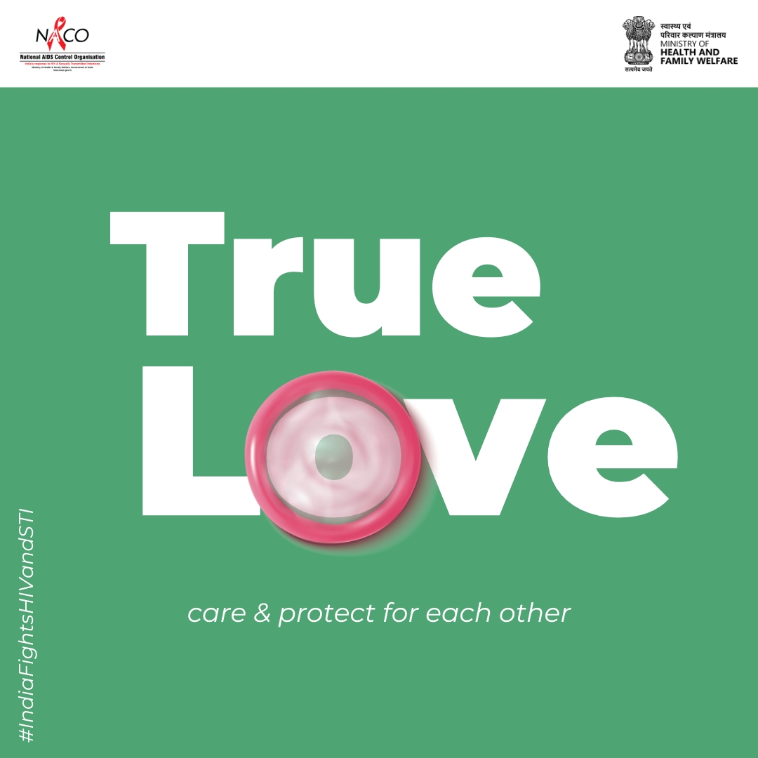 Show your commitment to your partner's health by making condom use a priority. #UseCondom #KnowtheFacts #SexuallyTransmittedInfection #SafeSex #KnowFacts #KnowHIV #HIVFreeIndia #STI #STD Ministry of Health and Family Welfare, Government of India