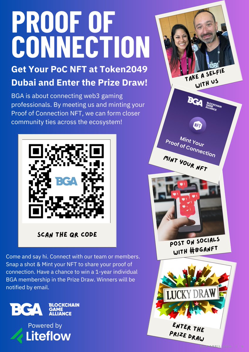 📖✨BGA April Magazine is out! Packed with insight, this month edition include @token2049 Agenda! 🌟Proof of Connection (PoC) #NFT at #TOKEN2049 🕹️Gaming is on the Brink of a Revolution with @aura_commerce 📈Web3 Gaming is Inevitable! Read our key takeaways from #GDC2024…