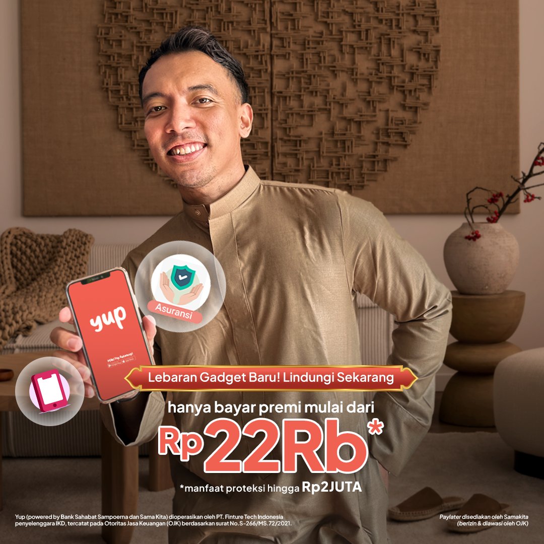 thinkyup_id's tweet image. THR beli hape baru? Kenapa tidakkkk...
Jangan lupa beli asuransi perlindungan gadget dan screen kamu di aplikasi Yup! Harga premi mulai dari Rp22ribuuu sajaa

cek selengkapnya: yupindonesia.com/blog/asuransi-…

#Yup #AggregatorForBetterPaylater #Asuransi