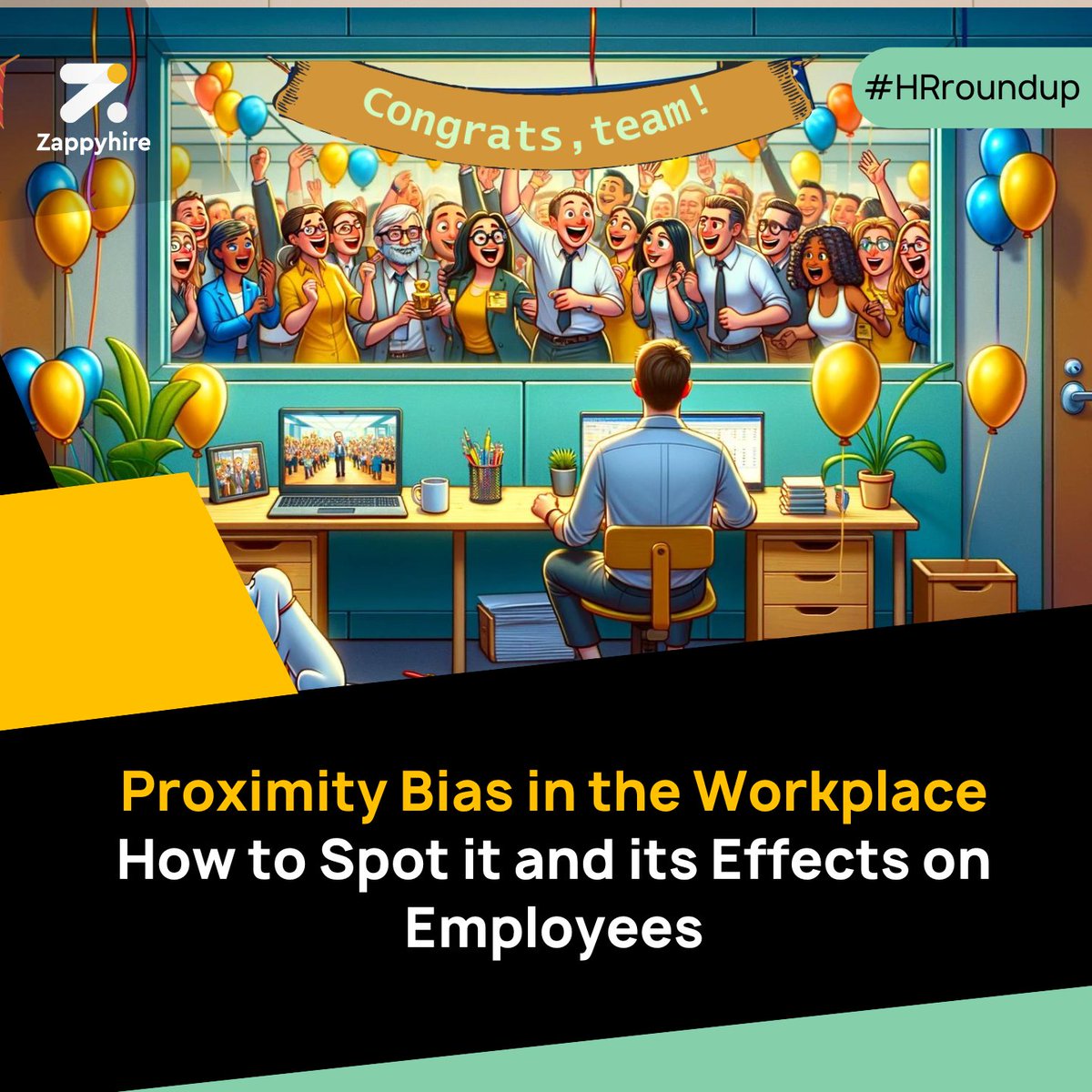 zappyhireglobal's tweet image. 🫵🏽 It’s time for YOU to watch out for what’s called “Proximity Bias” in the workplace. Want to know how?

Read on.
tinyurl.com/d7m3ew2x

#ProximityBias #Workplace #RemoteWorkers #RemoteEmployees #Newsletter #Zappyhire