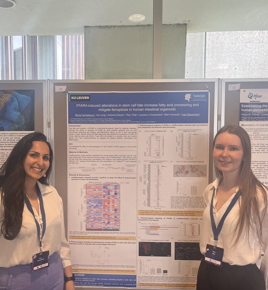 Gut Peptide Research Lab @ University of Leuven (@gutpeptide_lab) on Twitter photo Symposium on 3D organ modelling in health and disease by <a href="/organoidKUL/">organoid@KUL</a> !
Lab was represented by PhD researchers <a href="/FarhadipourMona/">Mona Farhadipour</a> & <a href="/ShariBoel/">sb</a> Symposium on 3D organ modelling in health and disease by <a href="/organoidKUL/">organoid@KUL</a> !
Lab was represented by PhD researchers <a href="/FarhadipourMona/">Mona Farhadipour</a> & <a href="/ShariBoel/">sb</a>