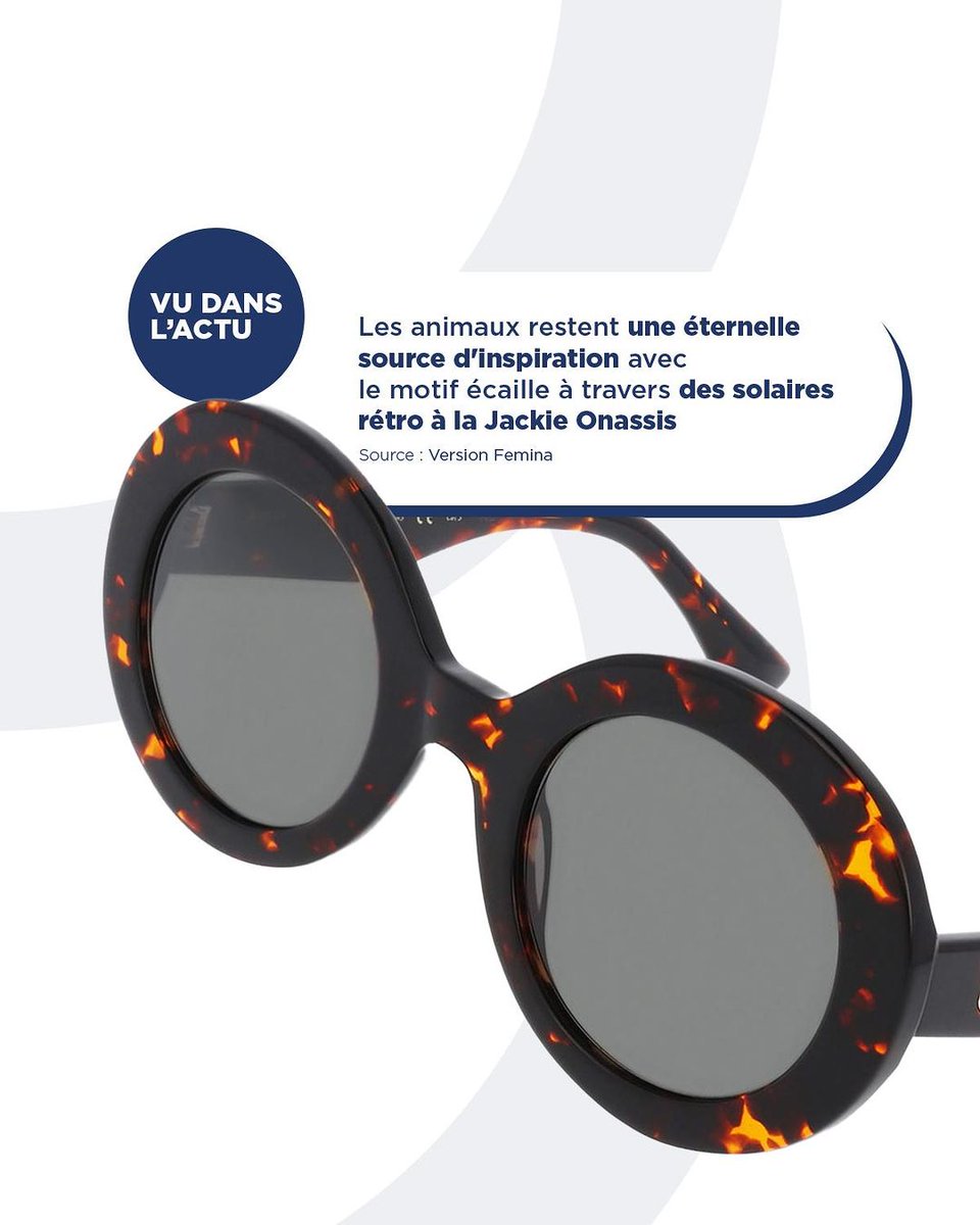 Vu dans l'actu 😍 #AMEYA 

Adoptez vous aussi la #tendance rétro Jackie Onassis avec des #lunettes solaires écailles issue de notre collection. On en parle dans @VersionFemina ! 😉

Olivier et son équipe
#Opticien #visagiste à #Paris15

#bienvoir #bienêtre #atolmonopticien #Paris