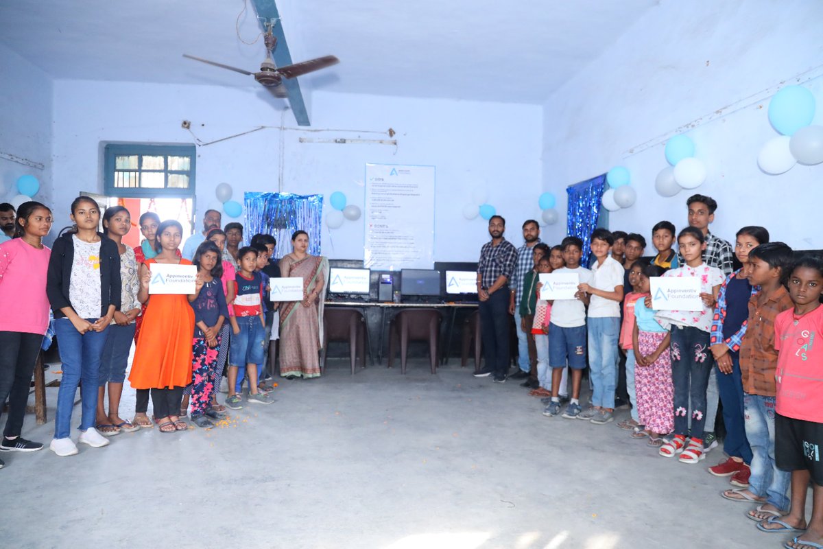 We at @Appinventiv Foundation are working towards providing quality education to children from the rural and economic weak section of the country. It feels good to see the impact we've been making through our initiative of setting up computer labs in schools and NGOs. Our