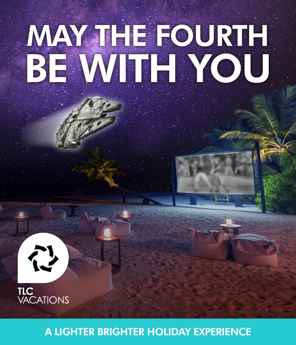 tlc_vacations's tweet photo. Wishing you all a very happy Star Wars day!  May the 4th be with you!
#tlcvacations #luxresorts #iwant2gothere #cinemaparadiso https://t.co/ZN8f1SHEkb