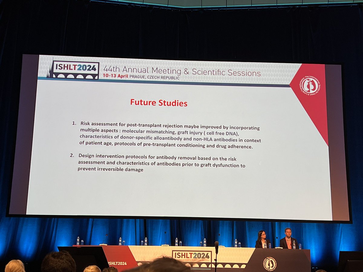 #hearttransplant patient with a high-risk profile for Non-HLA Abs
1. redoTXP
2. Preformed DSA
3. LVAD recipient
4. Early graft dysfunction with absent DSA
5. Lack of DSA post-AMR treatment
#ISHLT2024