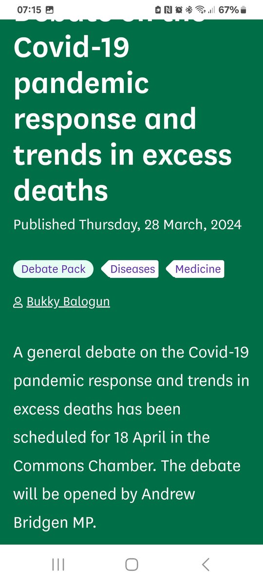 Debate 18th April 24

Covid-19 pandemic response and trends in excess deaths

Calling Vaccine injured and bereaved. Ask your MPs to attend to present your views on the Government response to those who have been injured and bereaved by a vaccine
@VIBUK1
@ukcvfamily
@scottish_vig