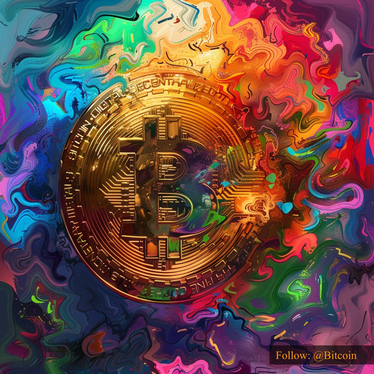 #Bitcoin: Painting the Financial World with Bold Colors of Innovation and Freedom. 🎨💵🌈