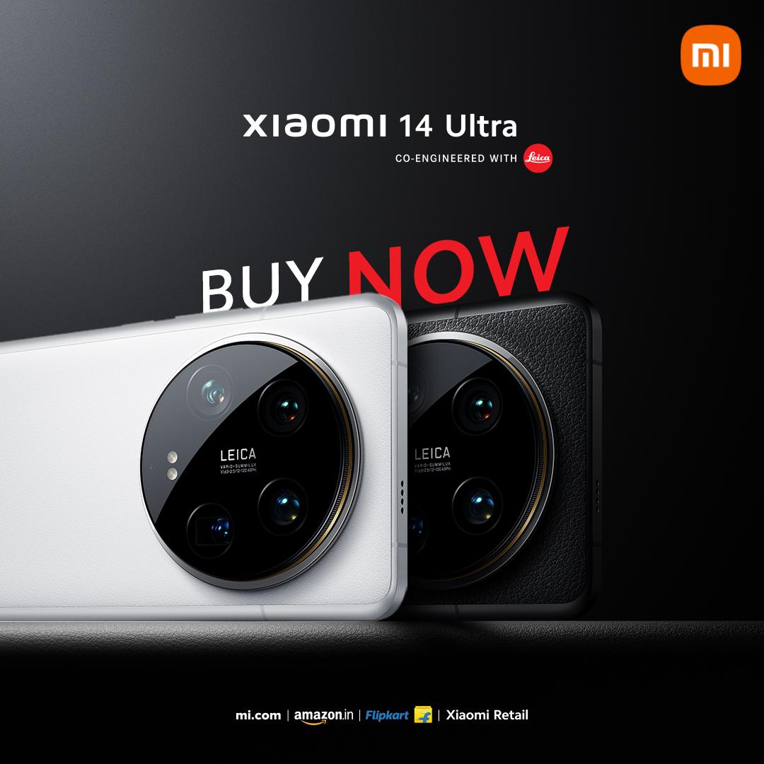 Co-engineered with #Leica, the #Xiaomi14Ultra's camera system redefines the smartphone photography experience for you. It's going on SALE today and is available at your nearest retail stores. #SeeItInNewLight