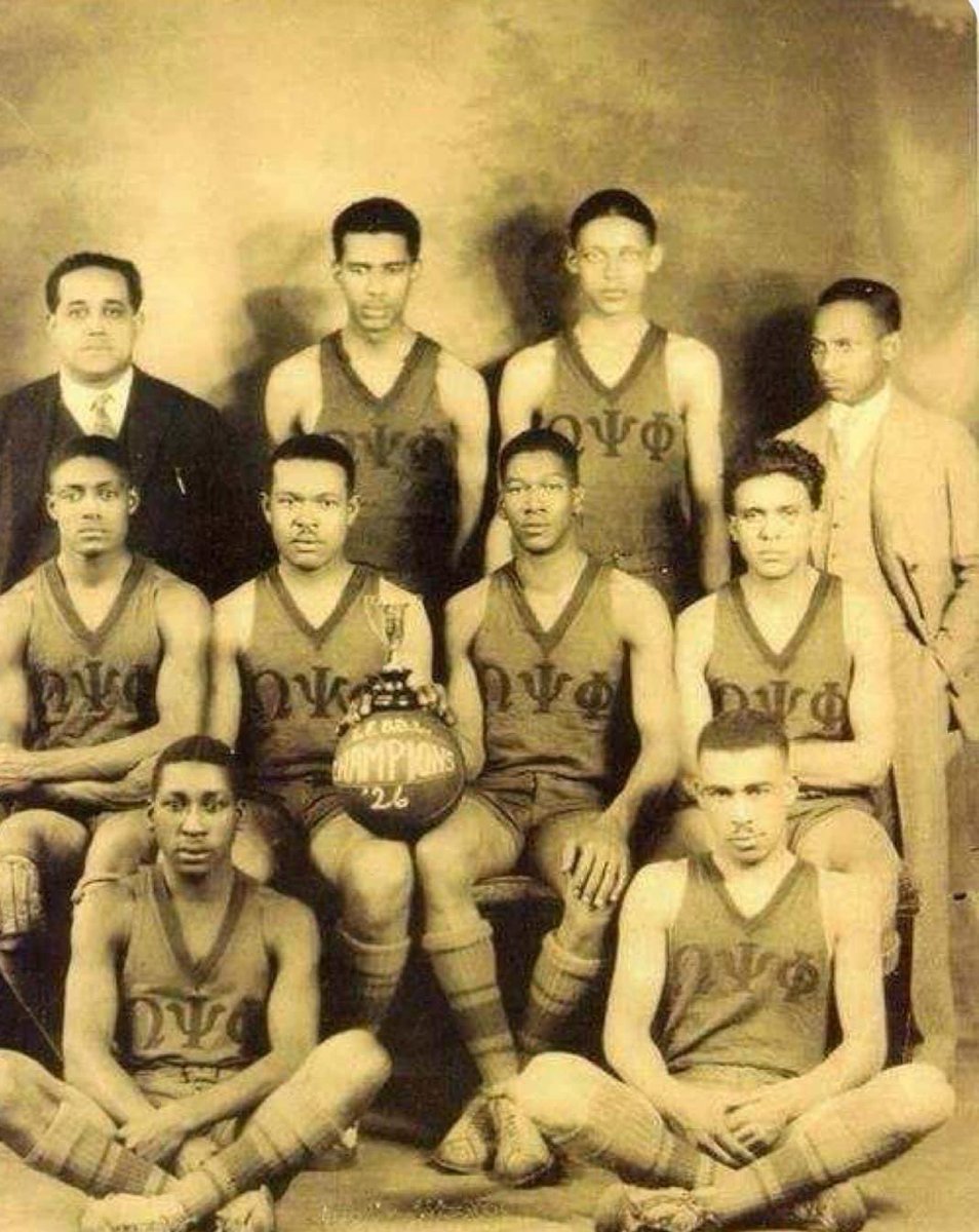 Omega Psi Phi basketball team at Morehouse College, 1926.