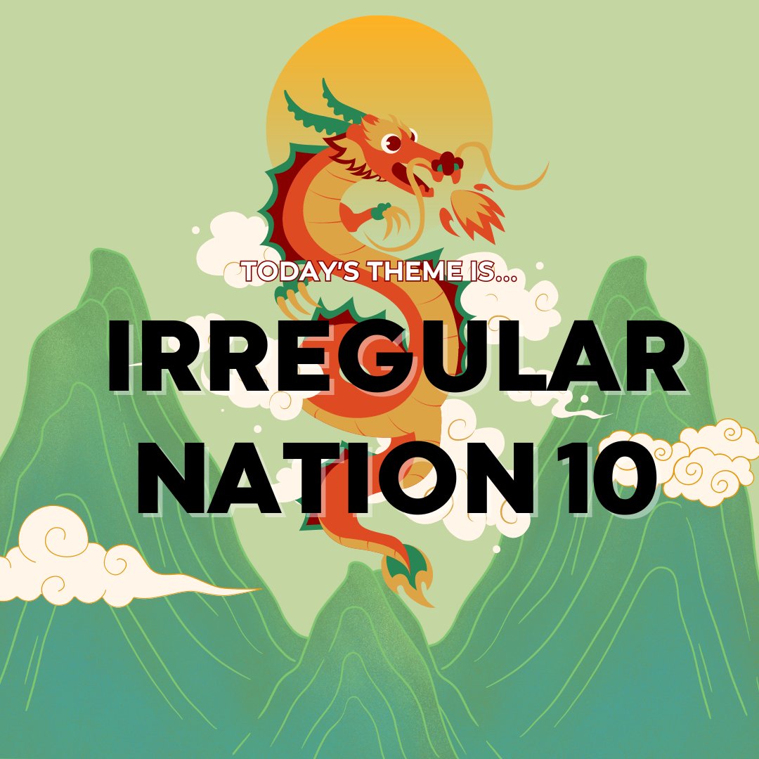#TANOC版深夜の真剣お絵描き60分一本勝負 本日のお題は『IRREGULAR NATION 10』です！皆様のご参加をお待ちしております！
