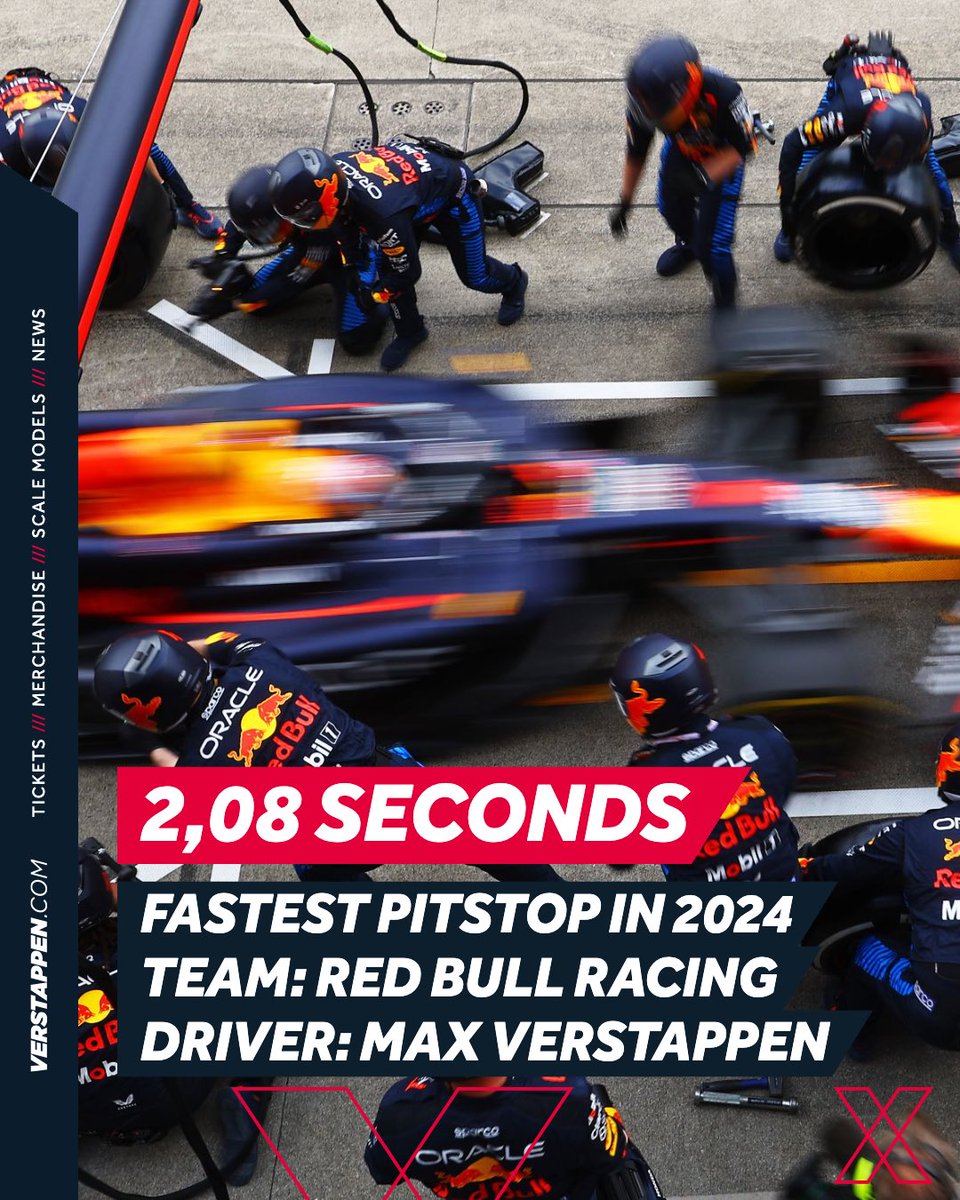 🛑 The fastest pit stop of the Formule 1 2024 season to date, by @redbullracing 👏👏