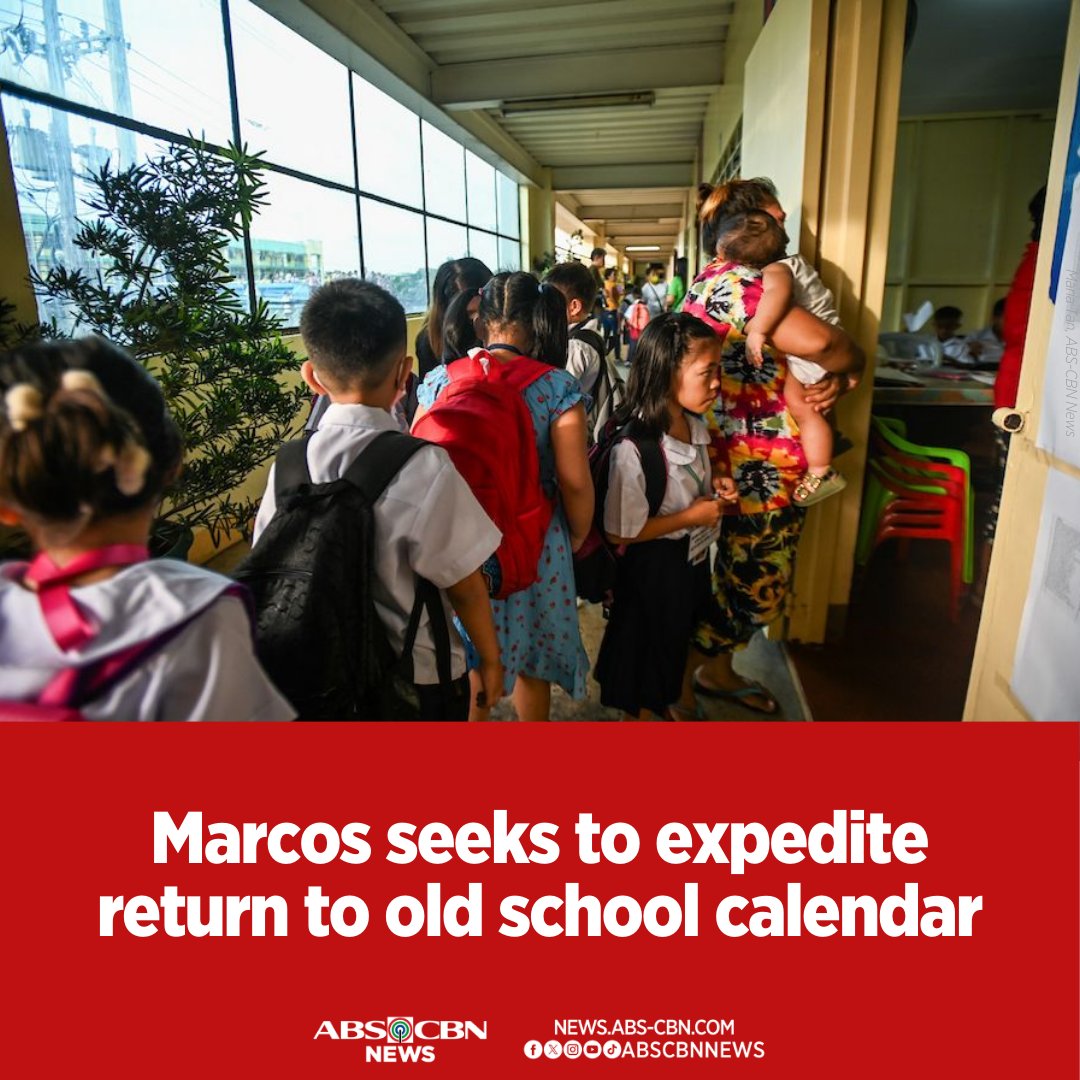 Nais ni Pangulong Ferdinand Marcos Jr. na mapabilis ang pagbabalik sa dating school calendar kasunod ng mga kanselasyon ng face-to-face classes dahil sa matinding init. BASAHIN: abscbn.news/3JguJos