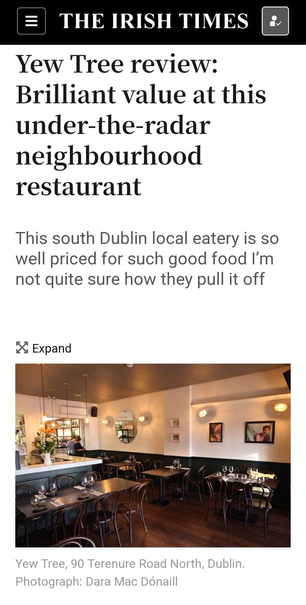 Great to see such a glowing review of @YewTreeTerenure in de paper.