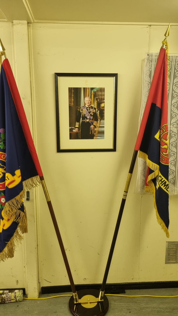 Melksham Detachment proudly unveils their portrait of King Charles lll