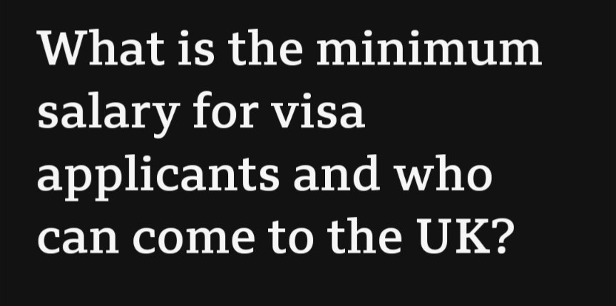 The quickest explanation of minimum income requirements, which increase today, is that they are a way to make falling in love 'pay to play'. They are a charge which sees families ripped apart and children denied a parent. #ActionOnVisas bbc.co.uk/news/uk-487856…