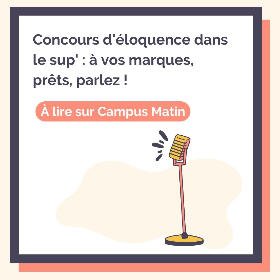 La prise de parole en public est un exercice récurrent de la vie #étudiante.🎓 Pour développer leurs compétences orales, de nombreux établissements instaurent un concours d’éloquence. Campus Matin en a interrogé 3 : @umontpellier, @ParisYNOVCampus et @insadelyon 👉…