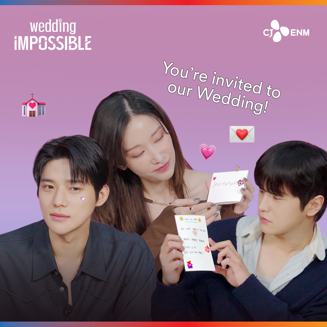 You're invited to the wedding of the WEDDING IMPOSSIBLE Cast 💌 Drawing Interview!

🔗youtu.be/1NYDEHYw_P0

#WeddingImpossible #JunJongseo #MoonSangmin #KimDowan