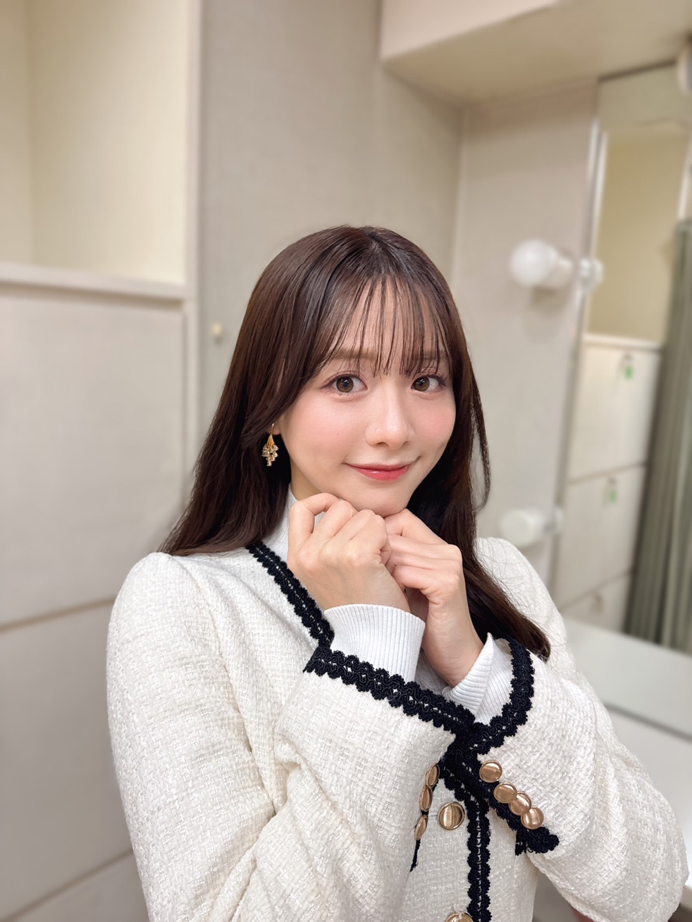 森香澄ちゃんコラボ　ライトグレー ツイードジャケット GirlsAward 2025 SPRING/SUMMER 今回もMC、そしてランウェイも歩