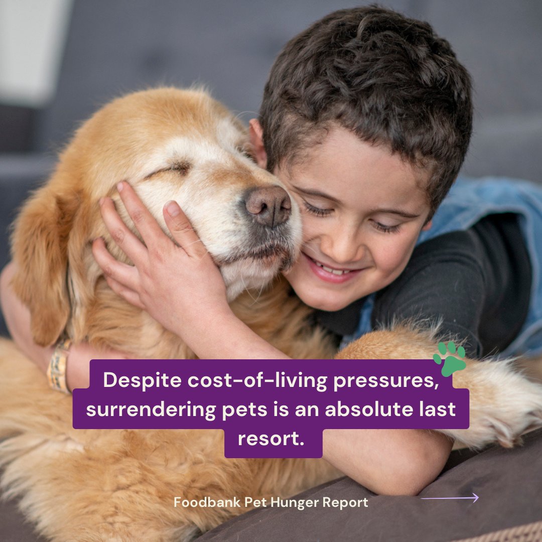 FoodbankAus's tweet photo. Did you know almost a quarter (24%) of pet owners in food insecure households are skipping meals so their pets can eat?
You can read the Foodbank Pet Hunger Report here 👉https://t.co/kZ5cntgl30
#PawsInNeed https://t.co/blYh2GHdxy