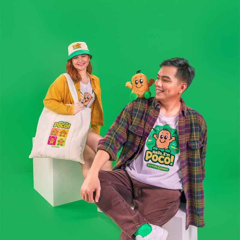 PotatoCornerPH's tweet photo. Everyone, say 👋 to Poco! Share snacking moments with Poco today by ordering @PotatoCornerPH! 🍟🤩💚

Check out our merch in our bio!

#HelloPoco #PotatoCorner