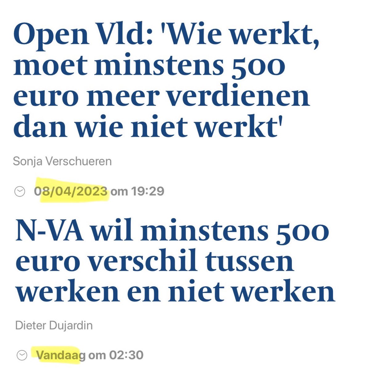 NVa heeft de combinatie Ctrl C-Ctrl V ontdekt. Maar bon, als ze het ook echt menen kunnen we bondgenoten zijn.