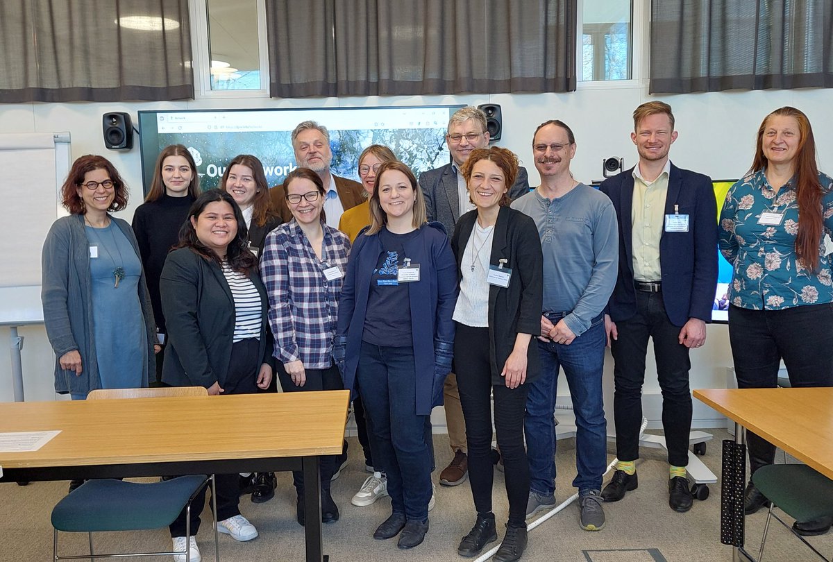 EFIForestPolicy's tweet photo. We are happy that we could meet some of our network members at #IFPM5 in Helsinki 🇫🇮
We discussed future plans and activities. One of them being @europeanforest webinar in June! https://t.co/lqmfH77Rkz
