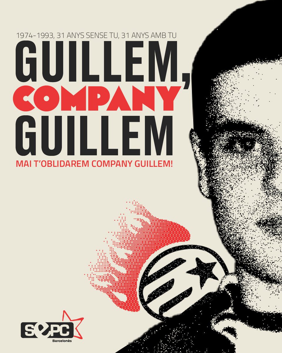 Avui, 11 d'abril, com cada any recordem en Guillem Agulló, jove maulet assassinat pel feixisme ara fa 31 anys. 

Com cada any omplim els carrers i continuem amb la lluita antifeixista, perquè tenim clar que el millor homenatge és la victòria!

Mai t'oblidarem company Guillem!🥀✊🏼