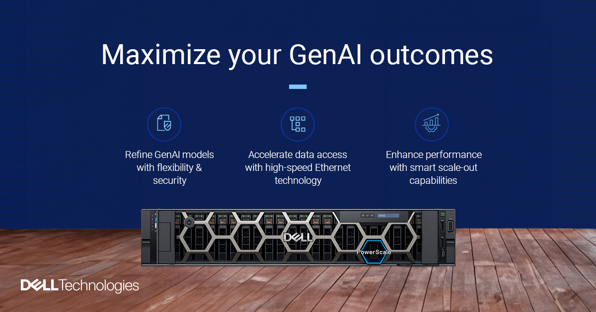 With Dell PowerScale and @NVIDIA DGX SuperPOD, organizations can: 

💡Innovate faster
💻Refine GenAI models with enhanced flexibility and security
🚀Accelerate data access with high-speed NVIDIA Spectrum Ethernet technology
📈Maximize performance with smart scale-out capabilities…
