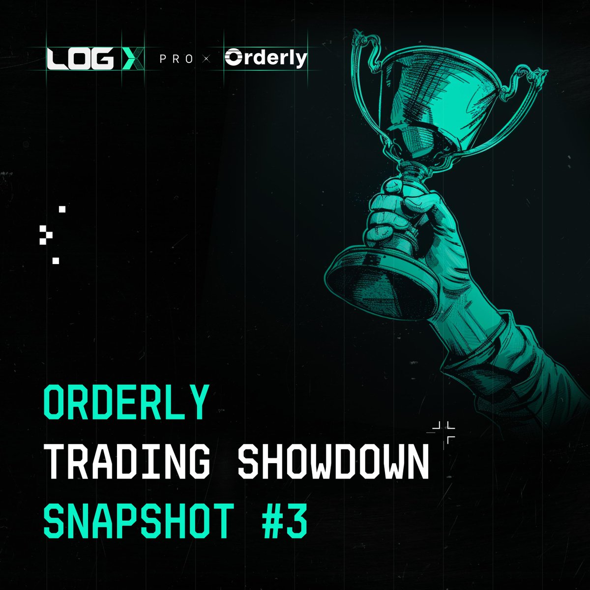 FEW HOURS LEFT for @OrderlyNetwork Trading Showdown Weekly Snapshot #3 📸 Pay attention because: • Every trade you make on @LogX_Pro gets you Orderly Merits & $LOGX • The top 100 traders at time of snapshot will get a share of 100,000 bonus $LOGX tokens