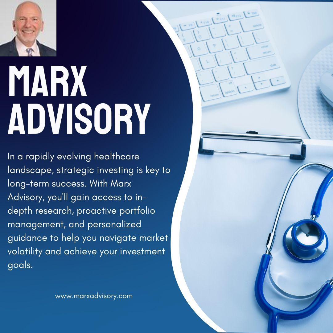 In a rapidly evolving healthcare landscape, strategic investing is key to long-term success. With Marx Advisory, you'll gain access to in-depth research, proactive portfolio management, and personalized guidance to help you navigate market volatility and achieve your investment