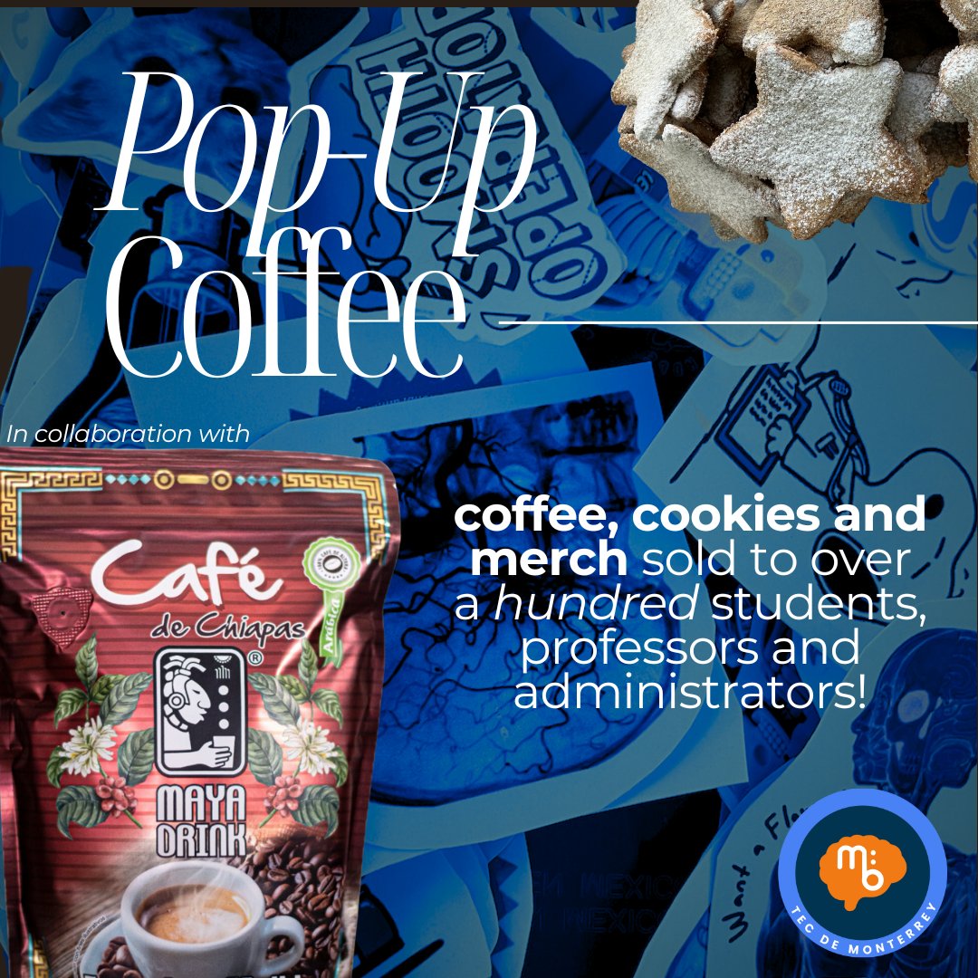 Chapter Tec de Monterrey (Campus Monterrey) joined with their first Pop-Up Coffee! ☕️🍪 Pop-Up Coffee is an opportunity for students and administrators to grab a coffee, cookie or MB’s merch, along with learning about the workshops and events planned for the semester!