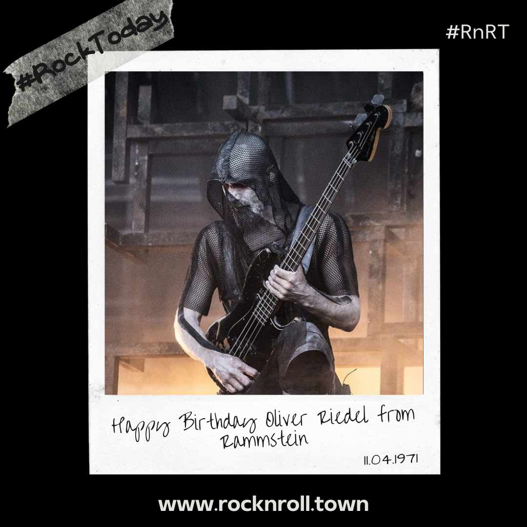 #RockToday
📅 11/04/1971 📅

Γεννιέται ο Oliver Riedel 🎸, μπασίστας των @RSprachrohr 🤘🏻.

#RnRT #Towners #OliverRiedel #Rammstein #HappyBirthday #HappyBirthdayOliverRiedel #RammsteinFans #NeueDeutscheHarte #Music #MusicHistory #TodayInRock #TodayInMetal #TodayInMusic