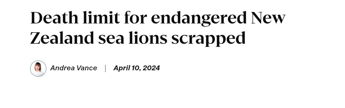 I put it to you we're running out of humans to cull.