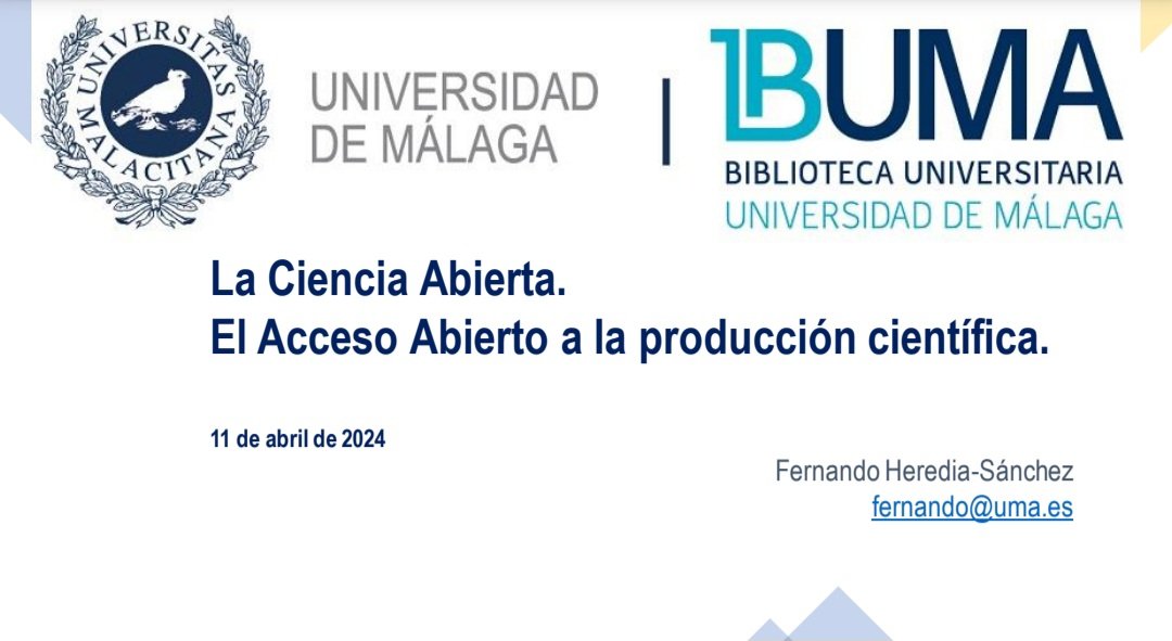 FernandoUMA's tweet photo. Hoy hablaremos sobre #CienciaAbierta y #AccesoAbierto a más de un centenar de estudiantes de @edumaoficial en el curso que la @Biblioteca_UMA ofrece por Teams para doctorandos. #OpenAccess #OpenScience. https://t.co/wEakfzM3pX