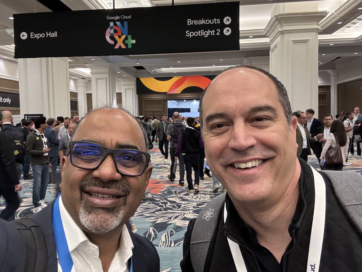It was great to meet @badnima at #GoogleCloudNext ! Good walk and talk on mostly tech :)