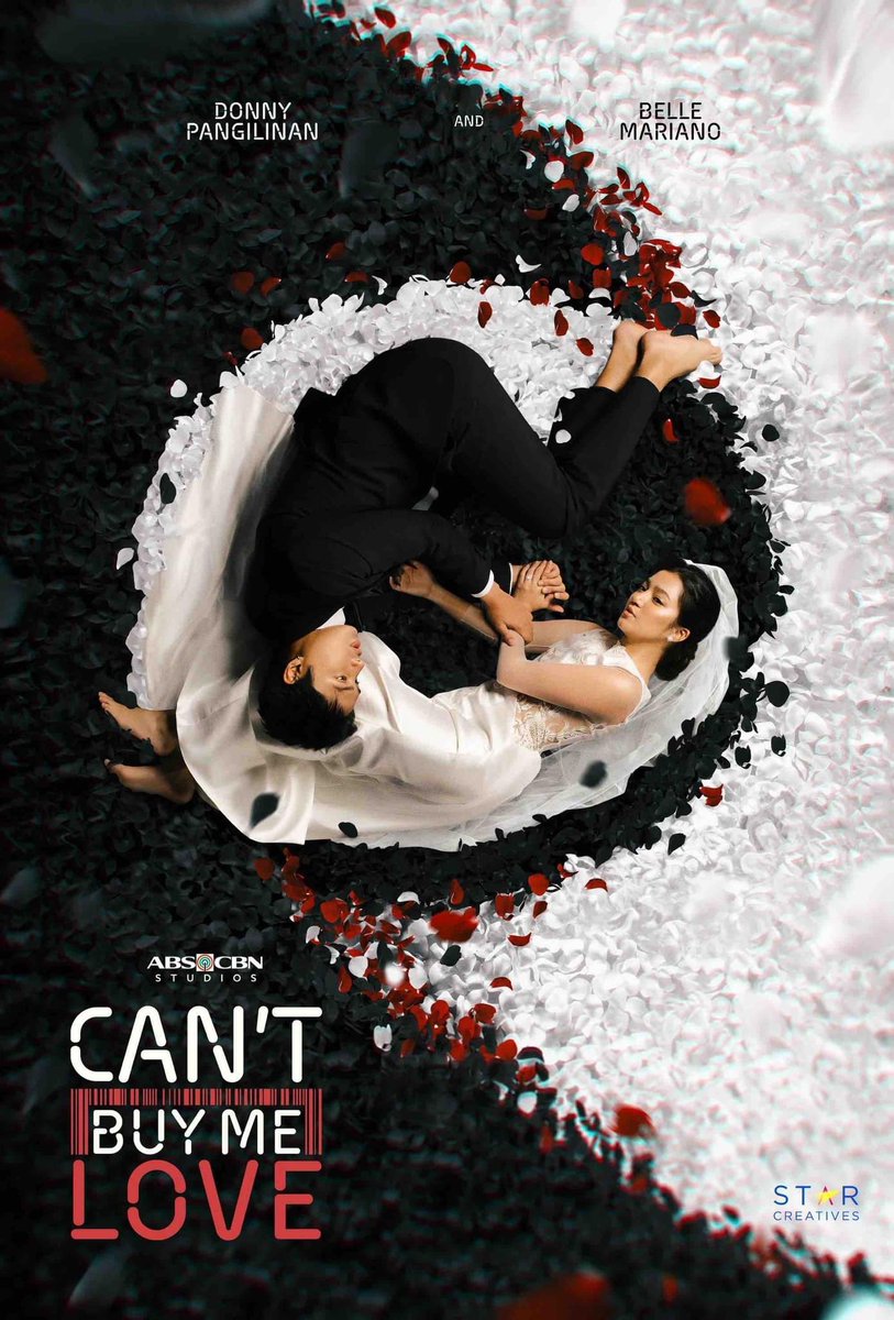 JUST IN: Brand-new poster for the Priceless Finale of #CantBuyMeLove, top-billed by #DonnyPangilinan and #BelleMariano, with #AnthonyJennings and #MarisRacal. 🥀🖤 #CBMLThePricelessFinale