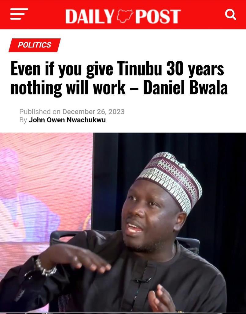 How will I tell my children that this man later worked for the same Tinubu less than 1 month after he said this on National TV?