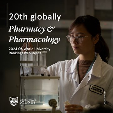 Proud of our team in the #SydneyPharmacySchool ranked 20th globally in the 2024 @worlduniranking & 2nd in Australia Congratulations to our @syd_health colleagues👏 Find out more about @Sydney_Uni's top performing disciplines 🔗 tinyurl.com/mws4kyv2